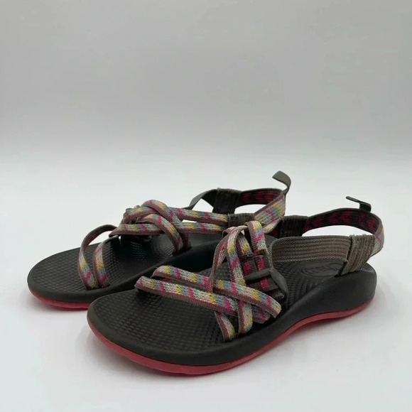 Chaco Girl's ZX1 Multicolor Strappy Sandals Size 3 Kids Outdoor Summer Hiking - Picture 1 of 13